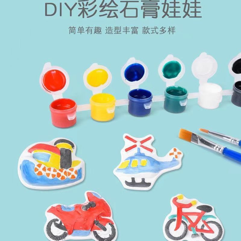 Painted Children Plaster Doll Painting Creative Graffiti DIY Coloring Plaster Doll Wholesale Stall