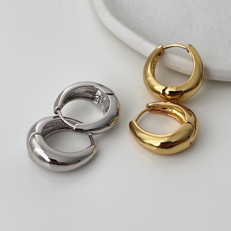 basic small earrings ins japanese and korean all-match fashion simple bracelet small ear ring exquisite western style slimming circle quality earrings