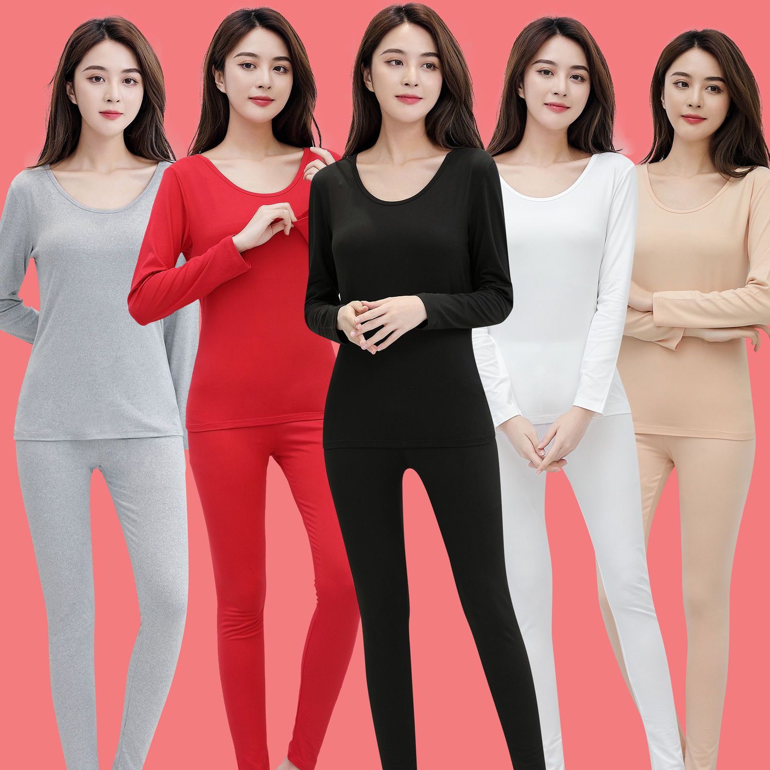 [one-piece/suit] women‘s thermal underwear suit thin long johns women‘s suit thin and all-matching bottoming shirt