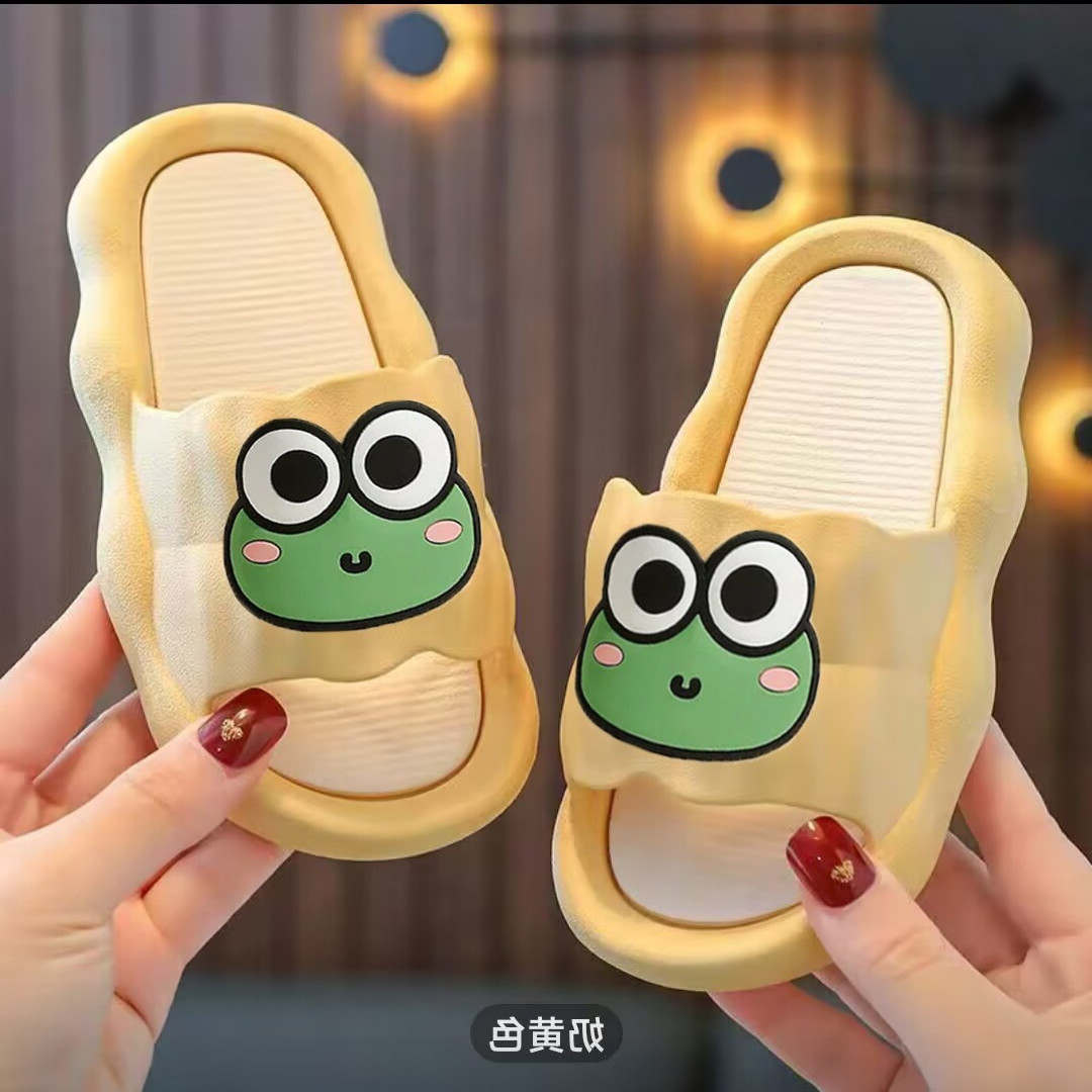 children‘s slippers girls boys summer bath non-slip soft bottom super cute indoor outing children slippers cartoon