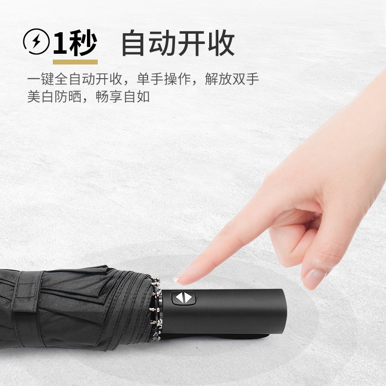 Nanjiren Automatic Umbrella Folding Rain Dual-Use Sunshade Sun Umbrella UV Protection Double plus-Sized
