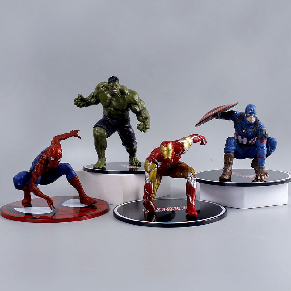 avengers hand-made iron man spider-man captain america giant poison doll ornaments chassis model male