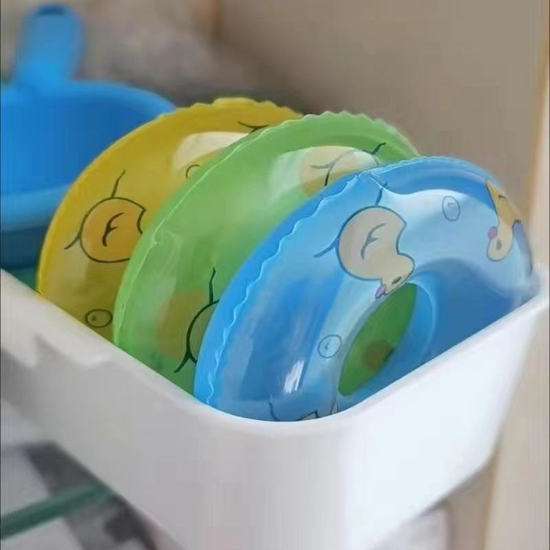 Neighborhood Small Yellow Duck Baby Children's Bath Toys Water-Playing Girls' Toys Squeeze and Sound Water-Playing Small Yellow Duck Swim Ring Decompression