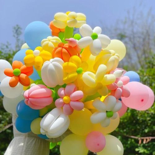 260 Thick Long Balloon Wholesale Children Full-Year Birthday Party Layout Cartoon Style Macaron Magic Balloon