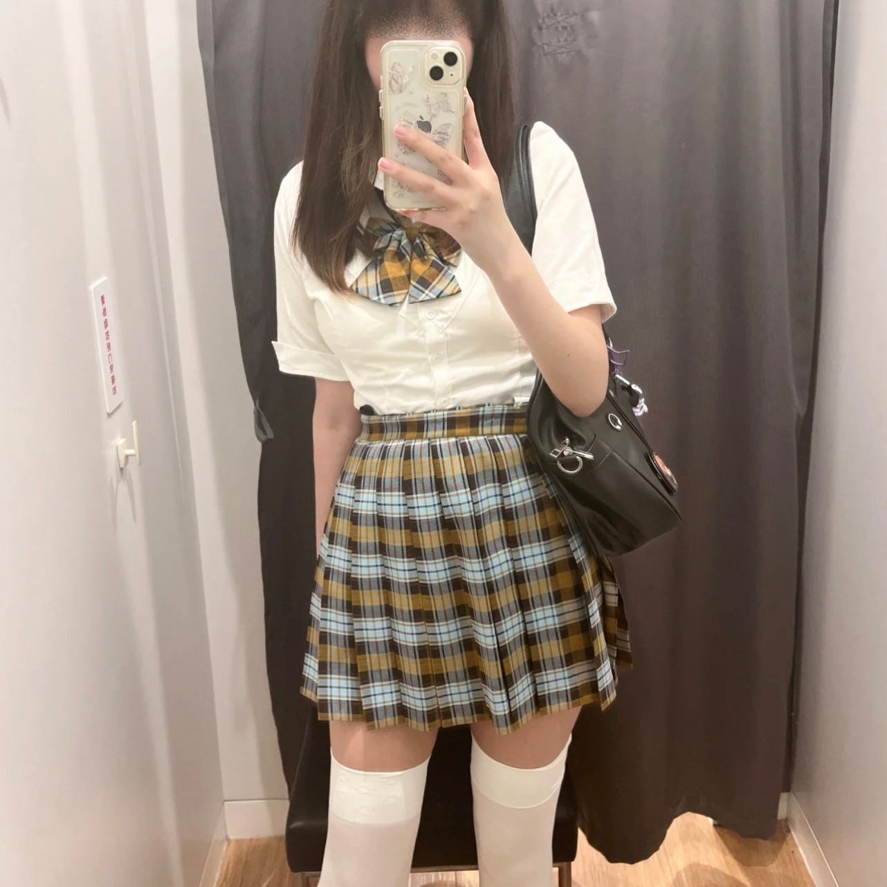 [autumn sauries] jk uniform plaid skirt hot girl dog short pleated skirt japanese style for schools sense student waist trimming shirt suit