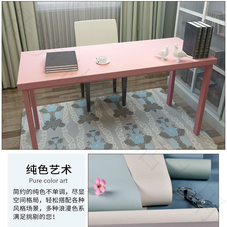 Desk Stickers Self-Adhesive Desktop Waterproof and Oil-Proof Wallpaper Table Cabinet Dormitory Bedroom Decorative Furniture Refurbished Stickers