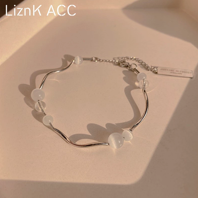 high sense opal bracelet female summer ins niche design light luxury girlfriends bracelet 2023 new fashion