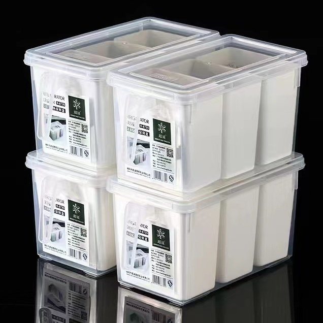 Refrigerator Preservation Storage Box Drawer Plastic Transparent Storage Box Kitchen Food Frozen Storage Cosmetic Storage