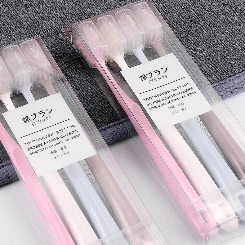 Japanese Muji MUJI Toothbrush with Protective Cover Soft Fur Men and Women Universal Portable Family Travel Essential Set