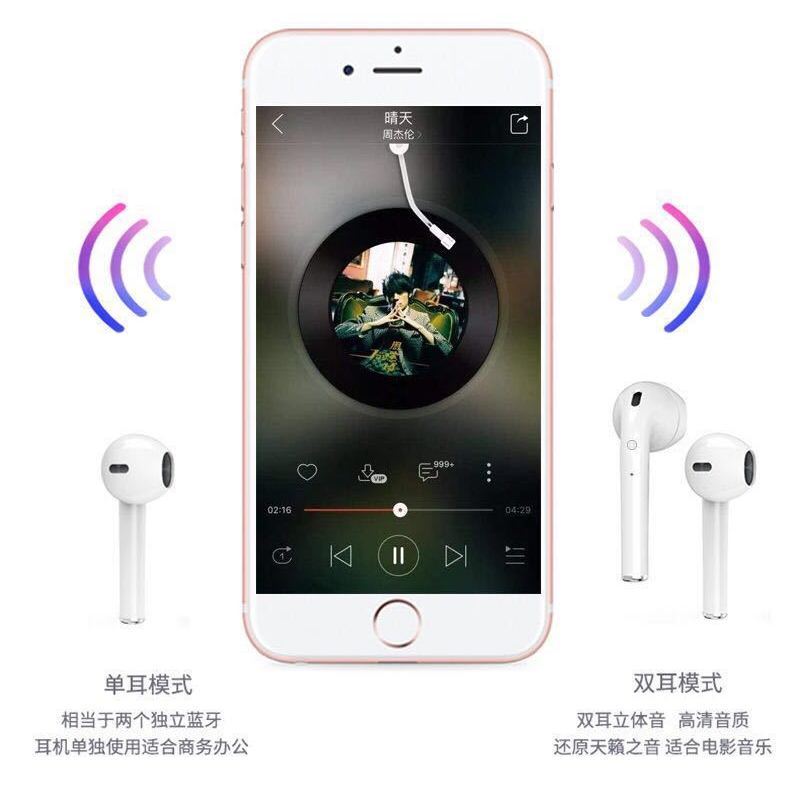 Wireless Bluetooth Headset Binaural Mini in-Ear Sports Huawei Oppo Apple Vivo Android Phone Universal