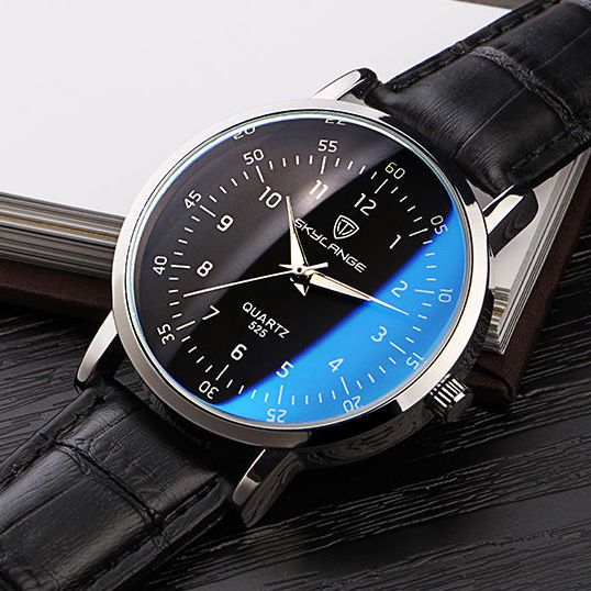 [official authentic products] blue light watch men‘s watch automatic movement casual simple belt watch non-mechanical