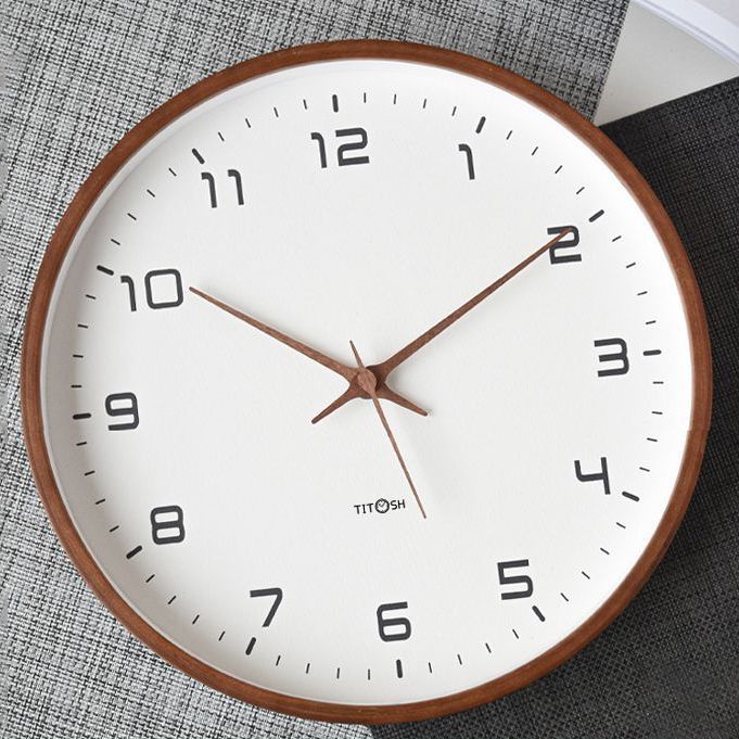 nordic clock japanese style wall decorations mute modern minimalist noiseless hanging clock wall-mounted living room creative clocks home