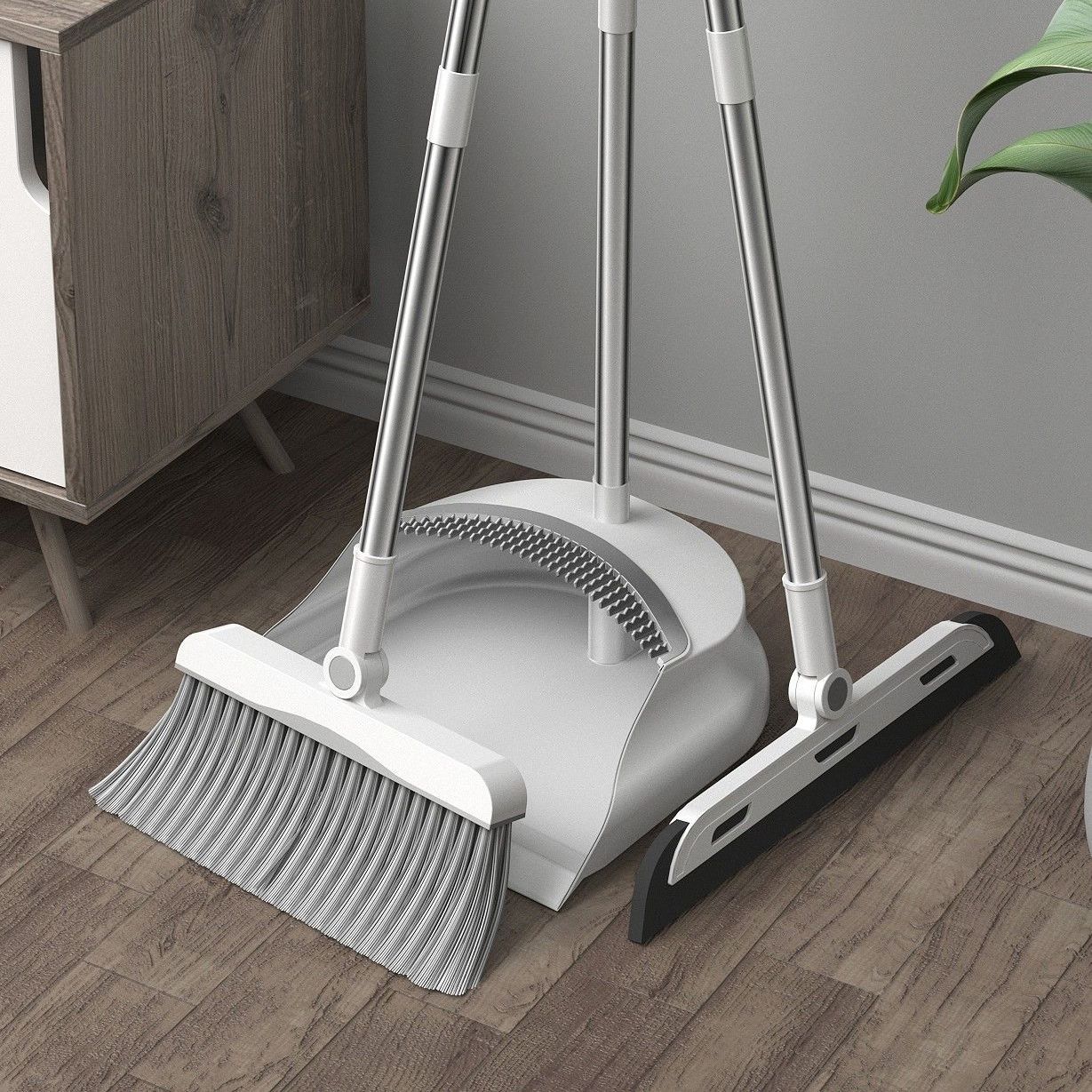 broom dustpan set soft hair household sweeping broom dustpan combination lazy sweep single broom broom wiper blade