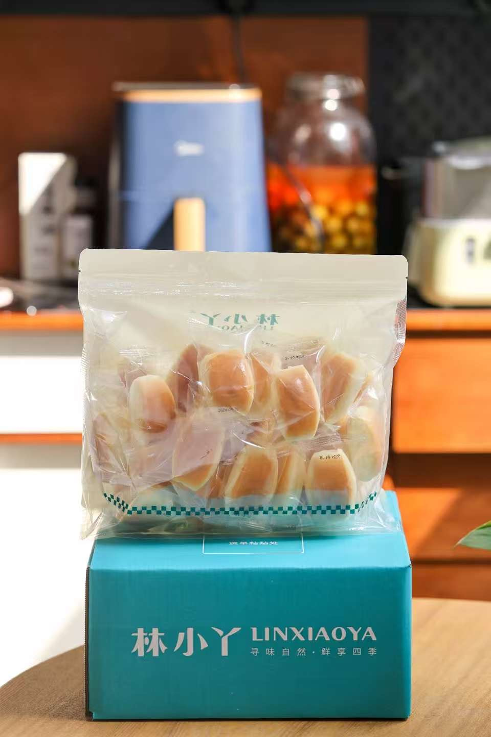 开学季囤货必选！林小丫原味小馒头升级400g袋装，暄软香甜随身带