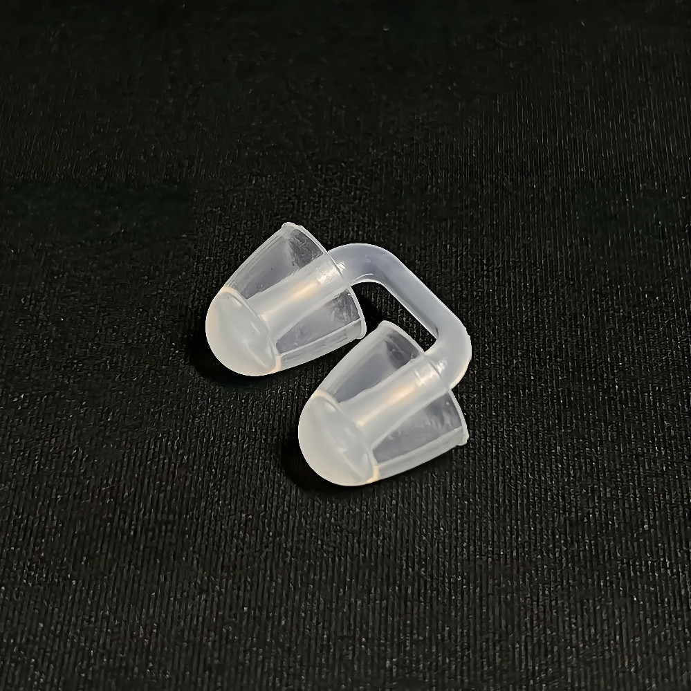 Tapón nasal invisible de silicona con clip para nadar, juego de congestión nasal para adultos, antiasfixia, agua_voghion.com