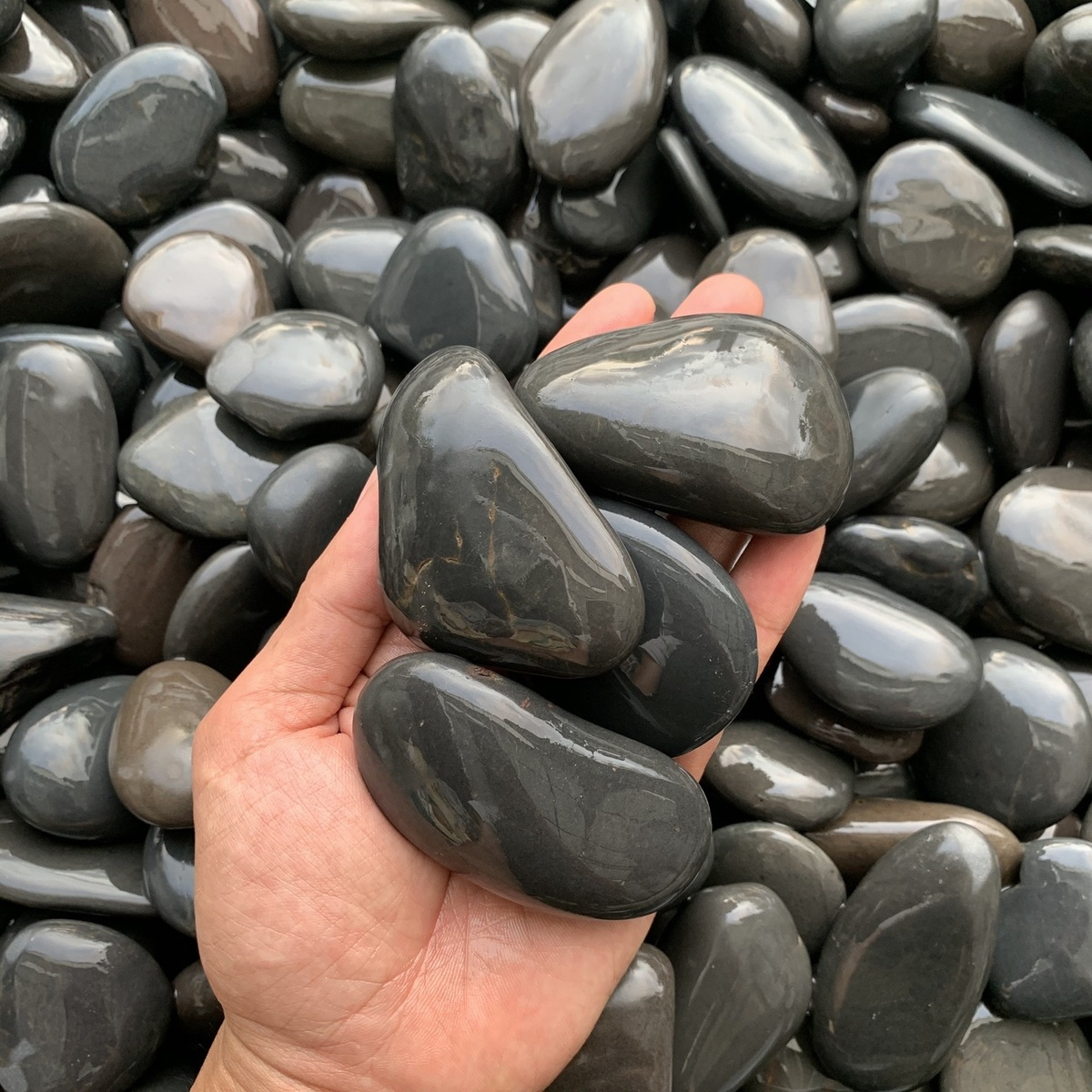 Cooking For Steamed Buns, Black Cobblestone, High Temperature Resistant Wooden Barrel Fish, Volcanic Stone, Sausage_voghion.com