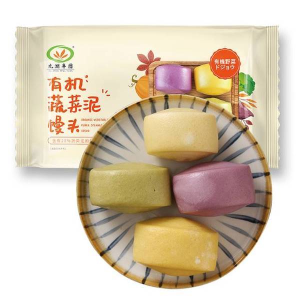 九洲丰园有机蔬菜泥馒头320g