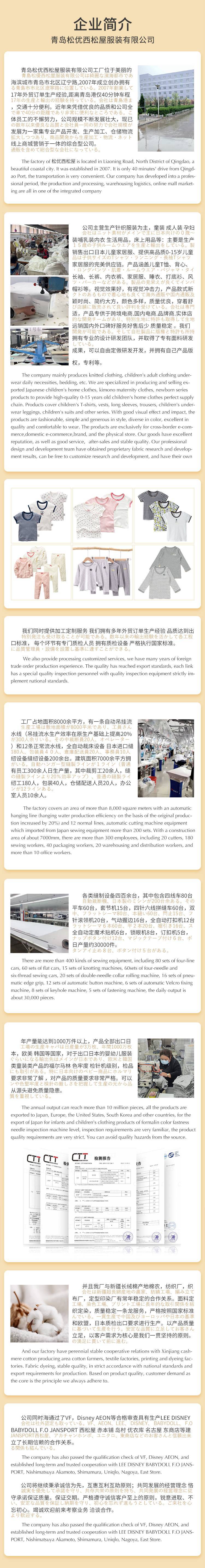 松优西松屋®儿童内衣工厂 介绍图