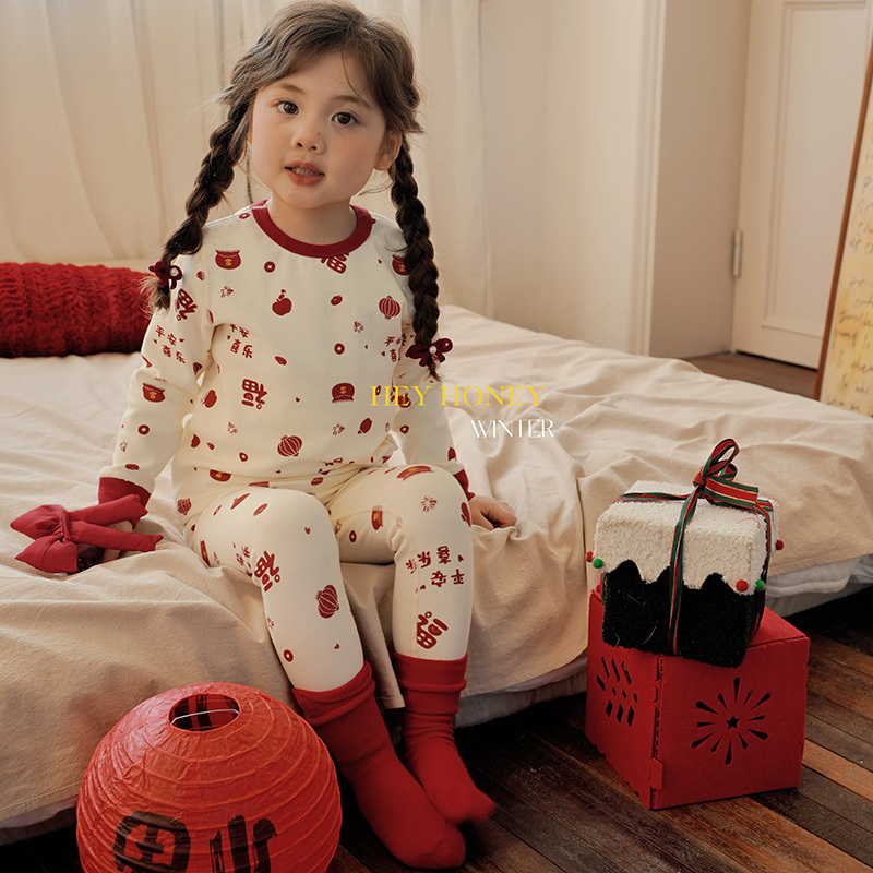 温暖如春：大小卷年款舒绒家居服套装